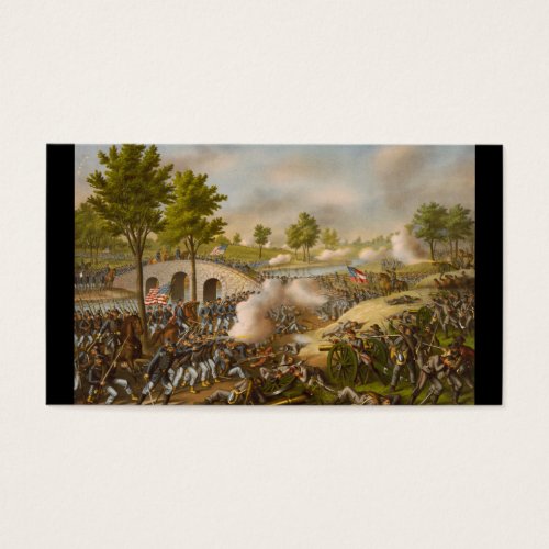 Battle of Antietam--Army of the Potomac: c. 1862 Business Card Template