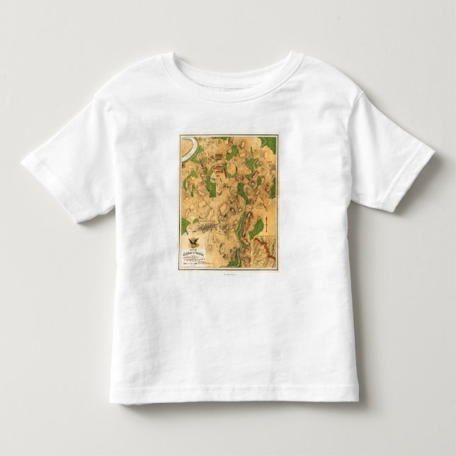 Battle of Antietam - Civil War Panoramic Map 3 Toddler T-shirt (Front)