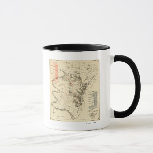 Battle of Antietam _ Civil War Panoramic Map 4 Mug