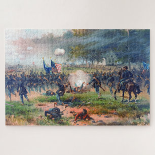 Battle of Antietam Thure de Thulstrup 1887 Restore Jigsaw Puzzle