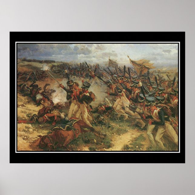 Battle of Borodino Napoleon Vintage Poster (Front)