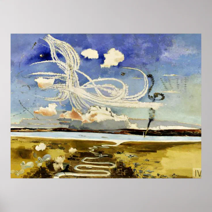 Battle Of Britain Fine Art Painting By Paul Nash Poster Zazzle