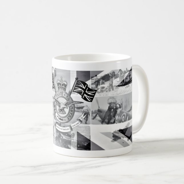 Battle of Britain RAF Tribute Mug – WWII Aviation  (Front Right)