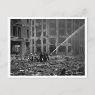 Battle of Britain & The Blitz: #22 Firefighters Postcard