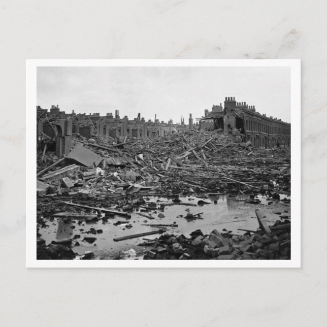 Battle of Britain & The Blitz: #24 - Aftermath Postcard (Front)