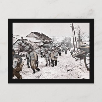 Battle Of Bulge Troop Recon Postcard by hermoines at Zazzle