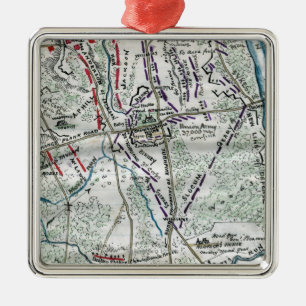 Battle of Chancellorsville 2 Metal Ornament