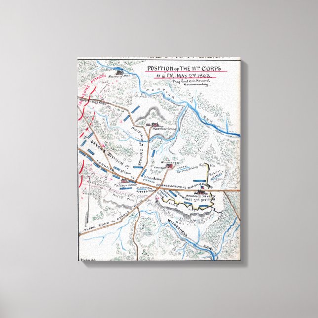 Battle of Chancellorsville Canvas Print (Front)