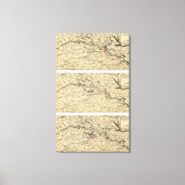 Battle of Chancellorsville Canvas Print (Front)