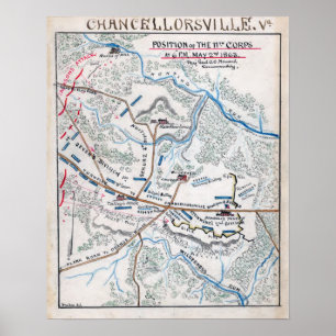 Battle of Chancellorsville Poster