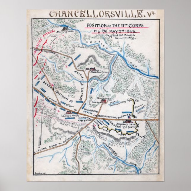 Battle of Chancellorsville Poster (Front)