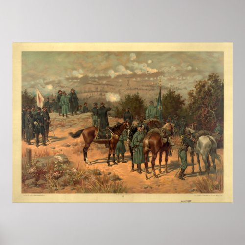 Battle of Chattanooga by Thure de Thulstrup Print