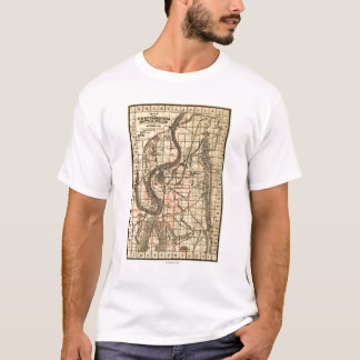Battle of Chickamauga - Civil War Panoramic Map 3 T-Shirt