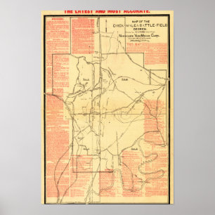 Battle of Chickamauga - Civil War Panoramic Map Poster