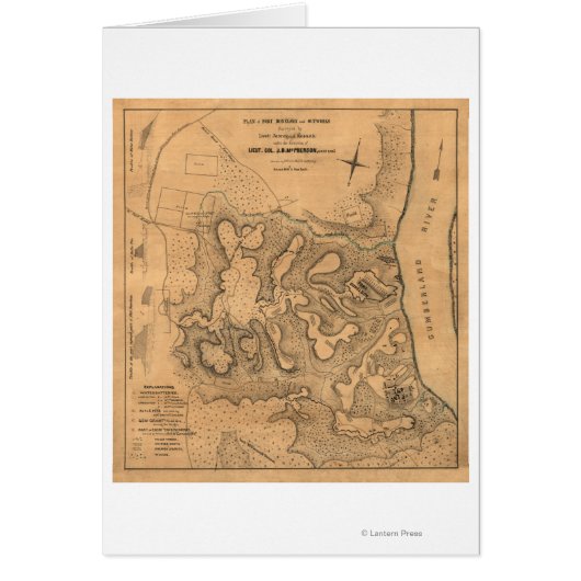 Battle of Fort Donelson - Civil War Panoramic Ma (Front)