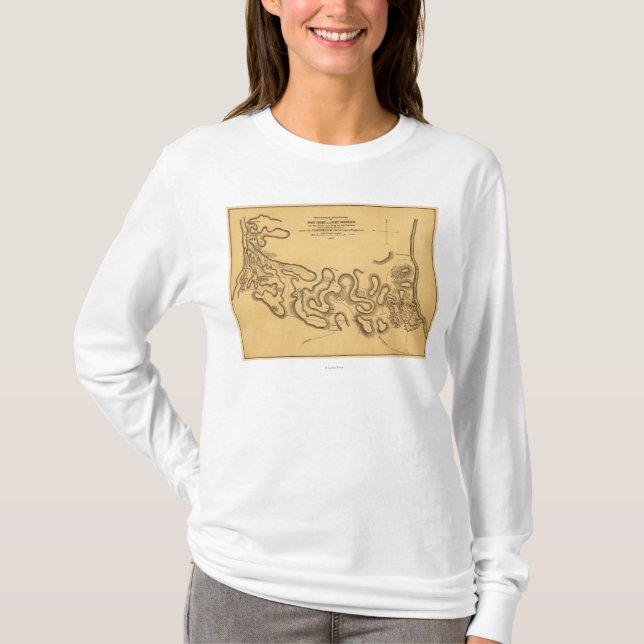 Battle of Fort Henry - Civil War Panoramic Map 2 T-Shirt (Front)