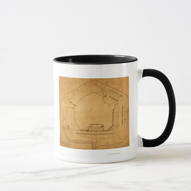 Battle of Fort Sumter - Civil War Panoramic 3 Mug (Right)