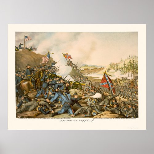 Battle of Franklin by Kurz and Allison 1864 Poster