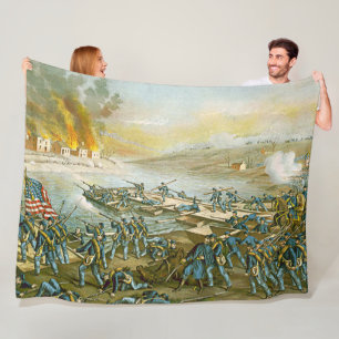 BATTLE of FREDERICKSBURG 1862 Fleece Blanket