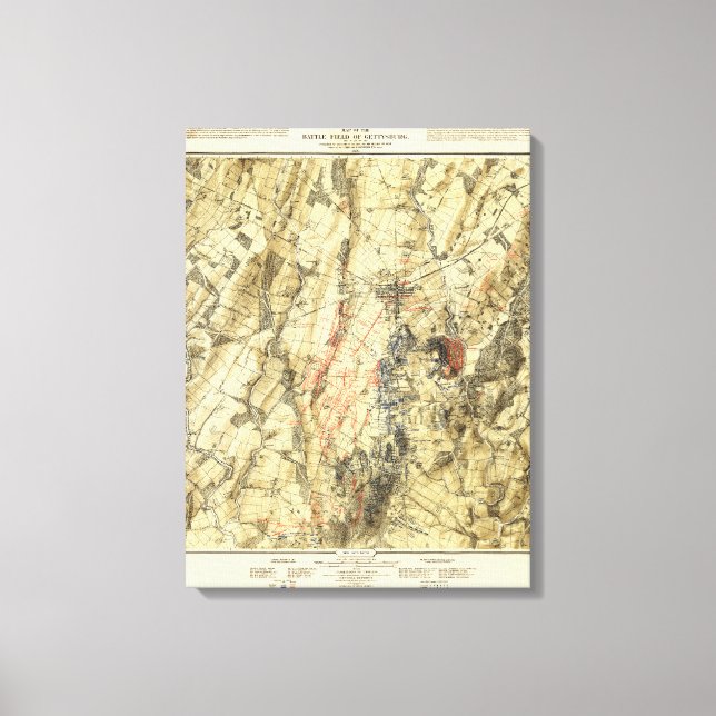Battle of Gettysburg 13 Canvas Print (Front)