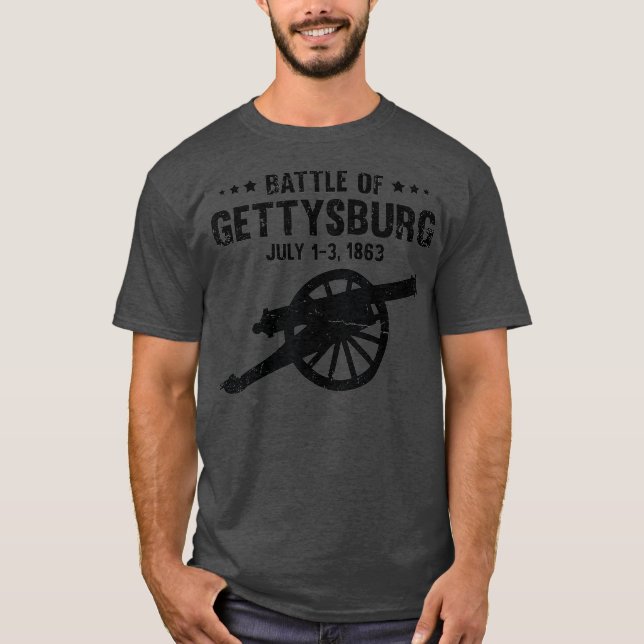 Battle of Gettysburg Battlefield US American War T-Shirt (Front)
