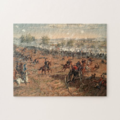 Battle of Gettysburg Civil War 19th Century Print Jigsaw Puzzle