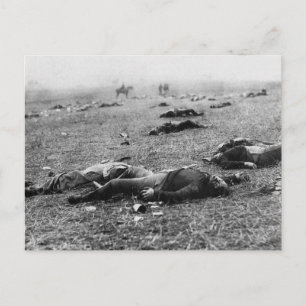 Battle of Gettysburg ~ Harvest of Death July 1863 Postcard