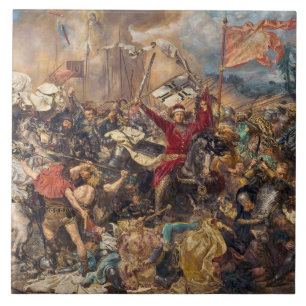 Battle of Grunwald (Medieval Military Scene) (War) Ceramic Tile