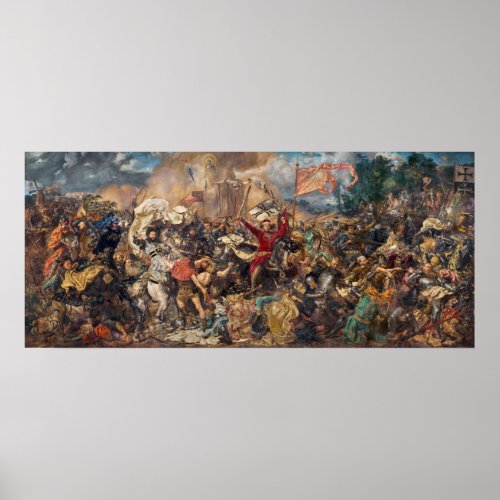 Battle of Grunwald Medieval Military Scene War Poster