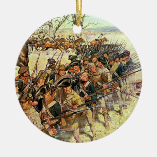 Battle of Guilford Courthouse by Charles McBarron Ceramic Ornament