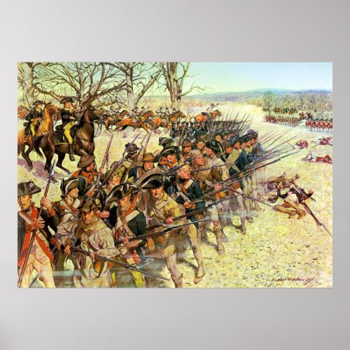 Battle of Guilford Courthouse by Charles McBarron Poster