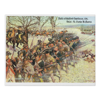 Battle of Guilford Courthouse canvas