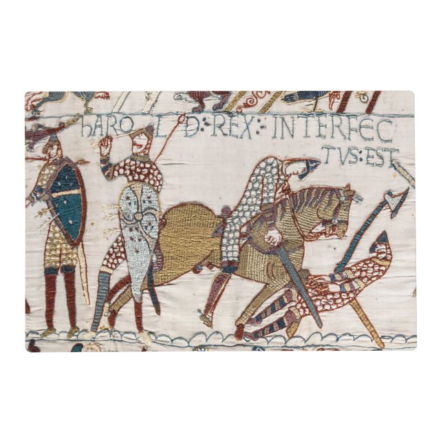 Battle of Hastings- Bayeux Tapestry King Harold Placemat (Front)