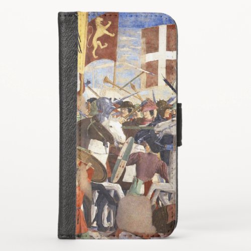 BATTLE OF HERACLIUS by Piero Della Francesca iPhone X Wallet Case