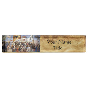 BATTLE OF HERACLIUS by Piero Della Francesca Name Plate