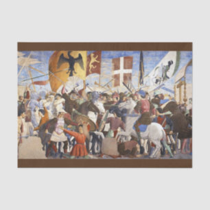 BATTLE OF HERACLIUS by Piero Della Francesca Tissue Paper