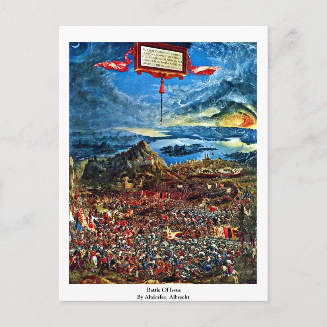 Battle Of Issus By Altdorfer, Albrecht Postcard (Front)