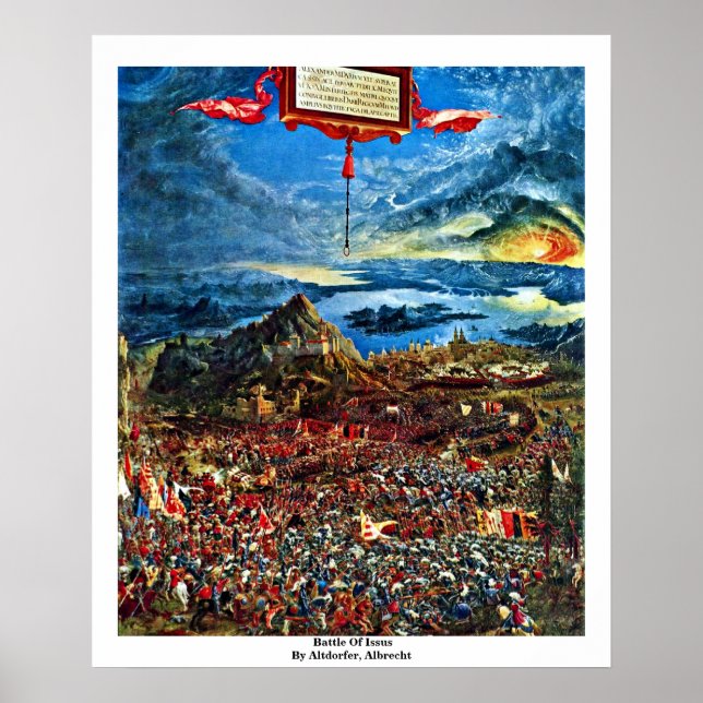 Battle Of Issus By Altdorfer, Albrecht Poster (Front)