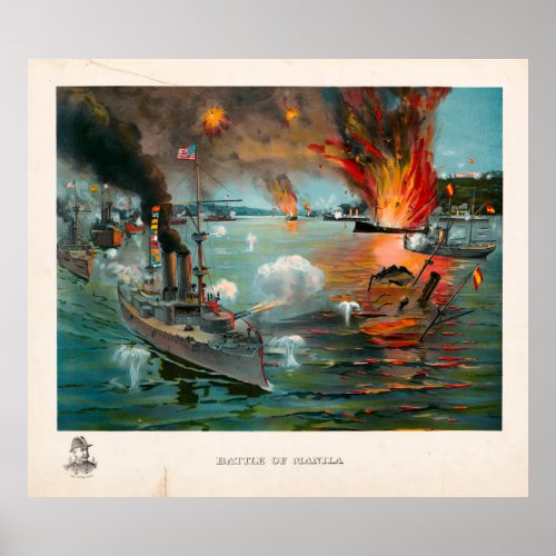 Battle of Manila 1898 Poster
