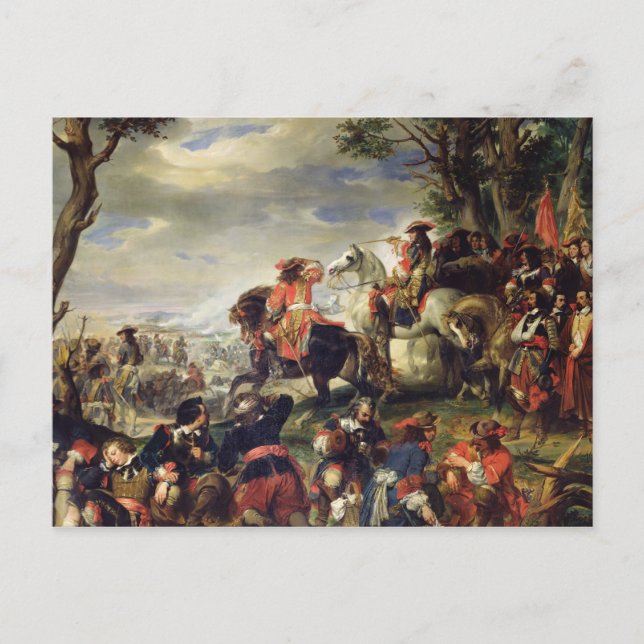 Battle of Marseilles, 4th October 1693, 1837 Postcard (Front)