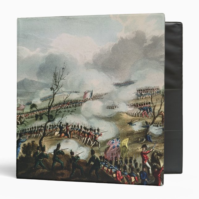 Battle of Nivelle,engraved by Thomas 3 Ring Binder (Front/Inside)