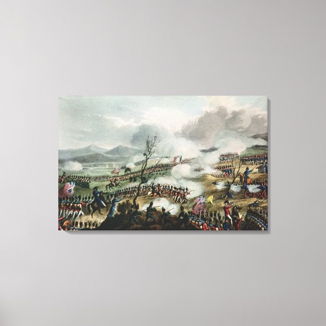 Battle of Nivelle,engraved by Thomas Canvas Print (Front)