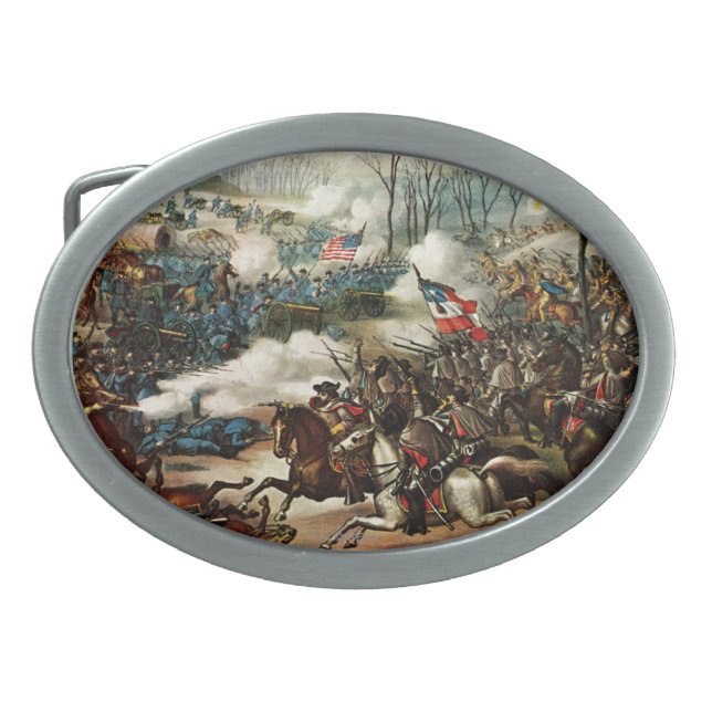 Battle of Pea Ridge Oval Belt Buckle (Front)