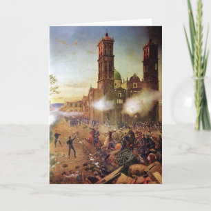 Battle of Puebla Mexican History Card