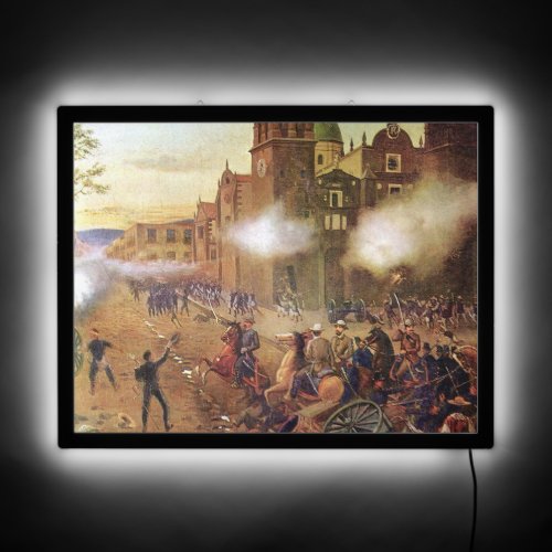 Battle of Puebla Mexican History LED Sign