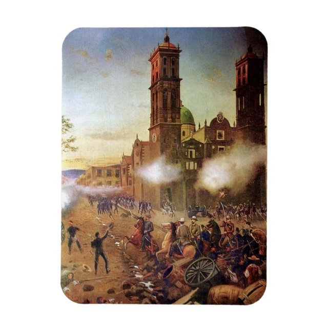 Battle of Puebla Mexican History Magnet (Vertical)