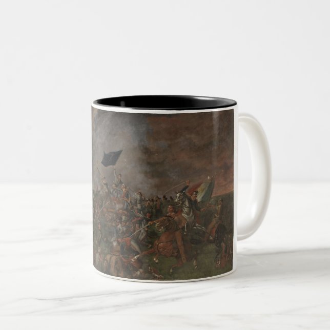 Battle of San Jacinto Two-Tone Coffee Mug (Front Right)