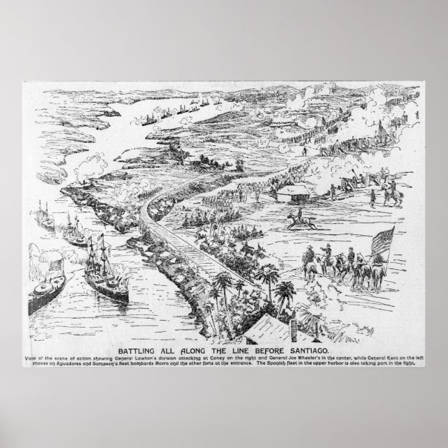 Battle of Santiago Poster (Front)