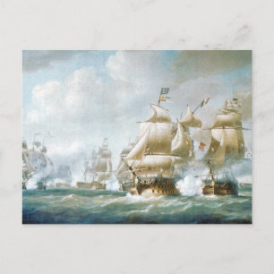 Battle of Santo Domingo 1800s Postcard