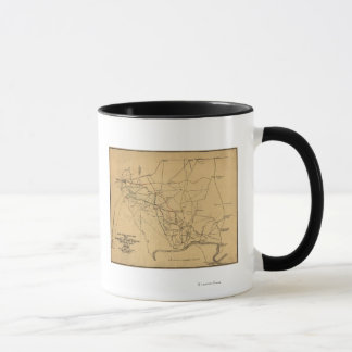 Battle of Shiloh - Civil War Panoramic Map 2 Mug